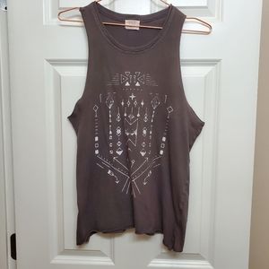 PST Los Angeles Brand, Tank Top, Size S. Brown/color.